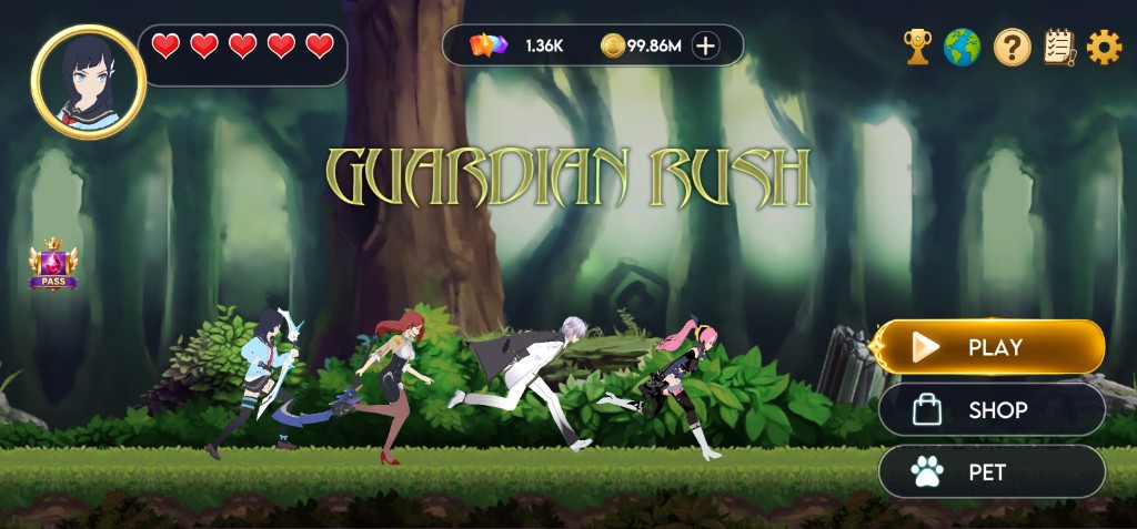 Guardian Rush lobby