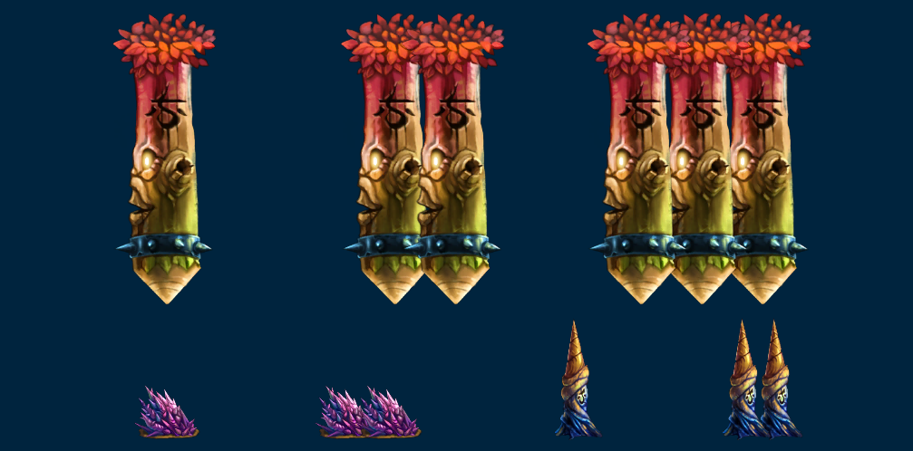 Floor and overhead obstacle types in Guardian Rush
