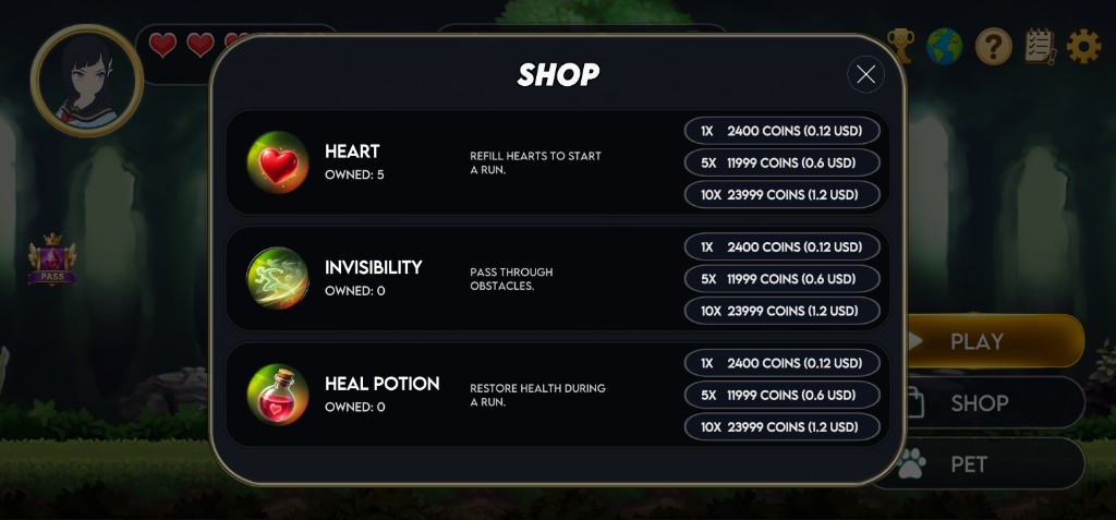Guardian Rush shop